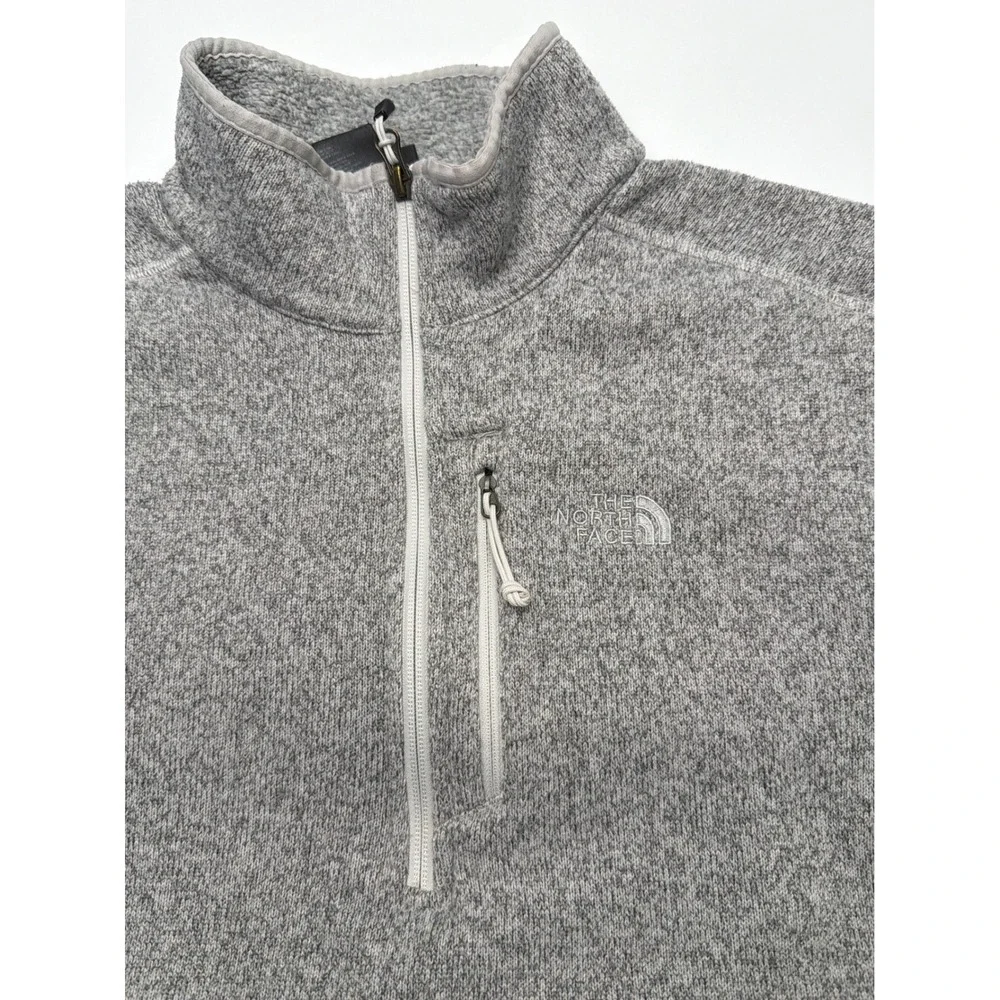 The North Face Mens Gordon Lyons 1/4 Zip‎ Fleece Pullover Heather Grey Large